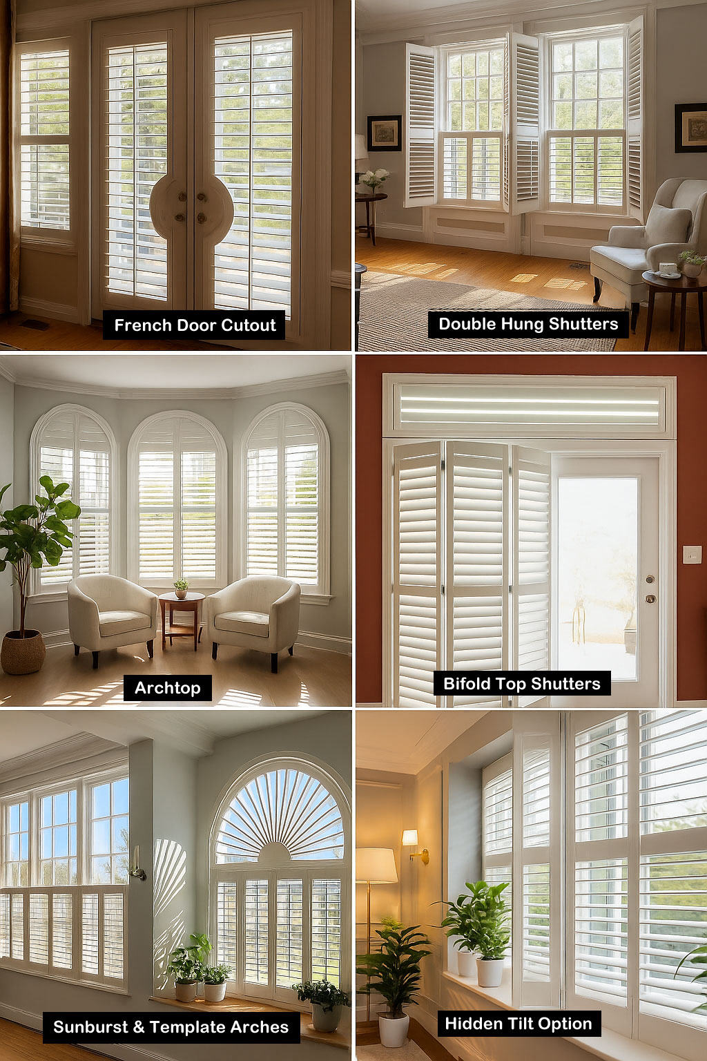 Plantation Shutters Upgraded Options