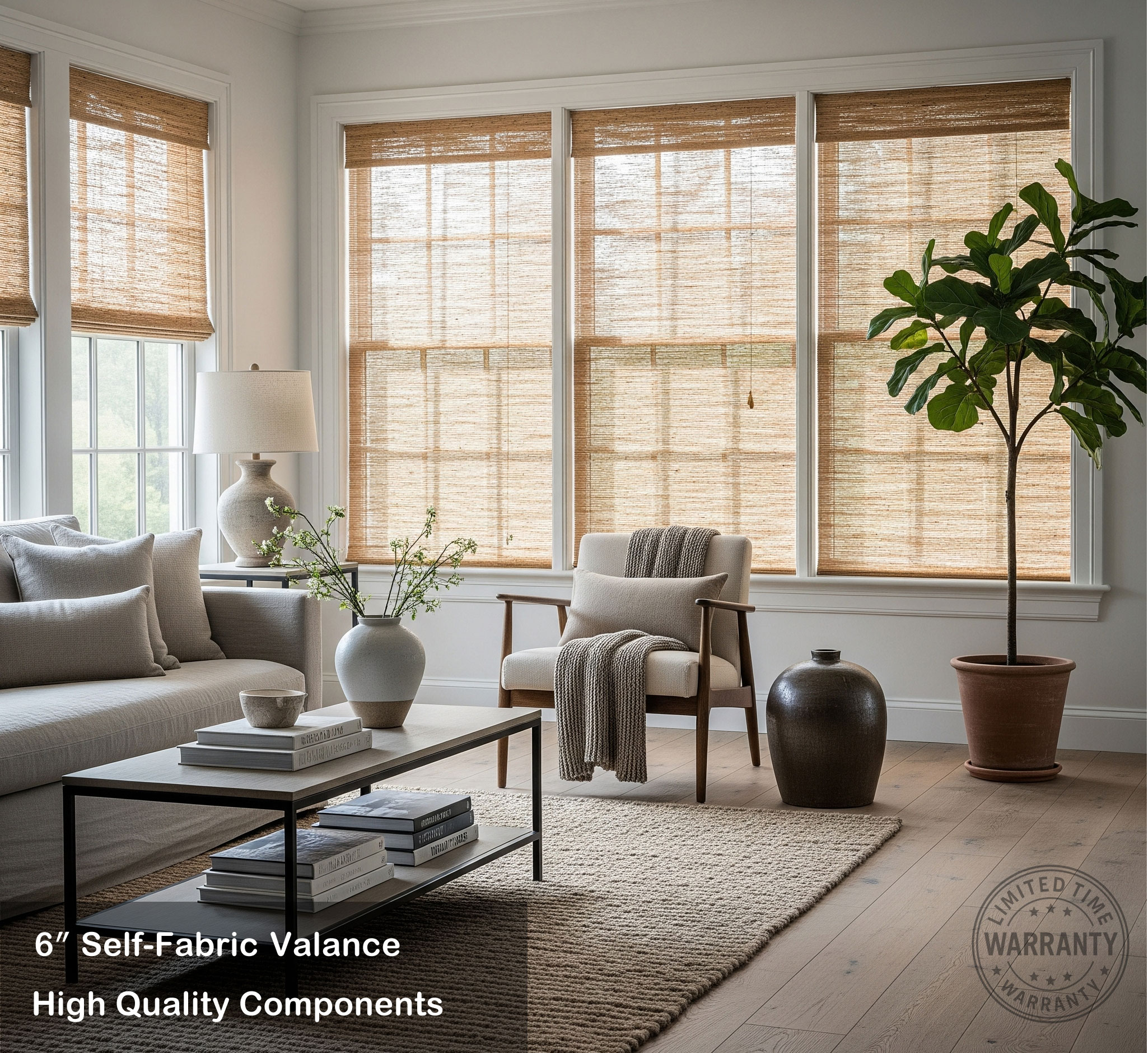 woven wood shades Standard Options