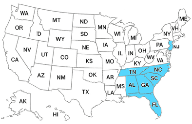 Allgood Supported Region